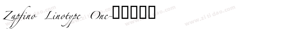 Zapfino Linotype One字体转换